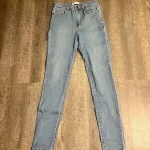 Indigo Stitch Light Wash Skinny Jeans – Size S